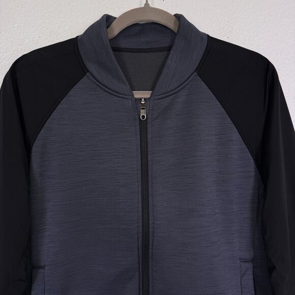 Lululemon Revolution Bomber Jacket Mens Medium Full Zip Gym Athleisure Polartec - Picture 5 of 13